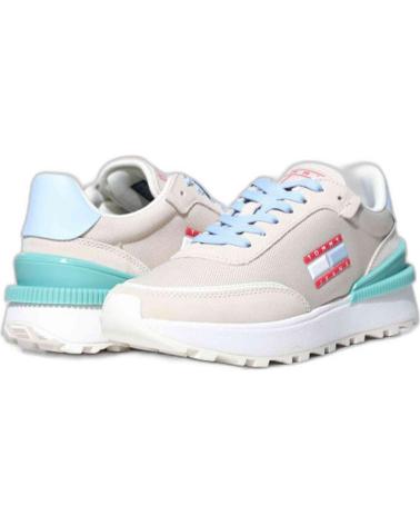 Zapatillas deporte TOMMY HILFIGER  de Mujer ZAPATILLAS TOMMY JEANS WMN TECH RUNNER  BEIGE