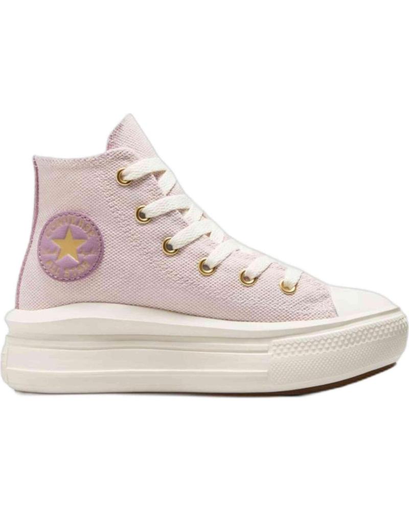 TÊNIS CONVERSE CHUCK TAYLOR ALL STAR MOVE ROSA UNISSEX PARA CRIANÇAS ROSA