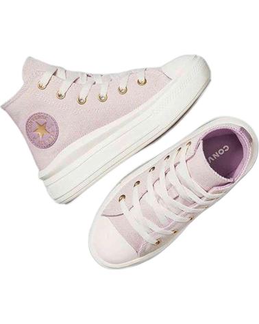 TÊNIS CONVERSE CHUCK TAYLOR ALL STAR MOVE ROSA UNISSEX PARA CRIANÇAS ROSA