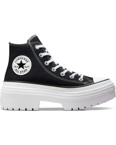 Zapatillas deporte CONVERSE  de Mujer CALZADO MARCA MODELO CTAS LUGGED HEEL HI BLACK-WHITE-EGRET P  NEGRO