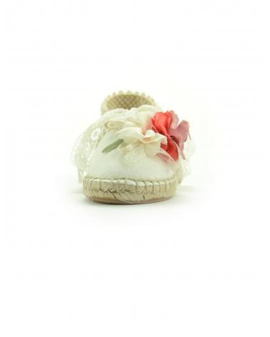 Zapatos De Niña OTRAS MARCAS ESPARDENA CINTAS FLOR CORAL  ROSA
