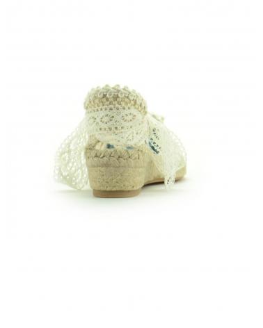 Zapatos De Niña OTRAS MARCAS ESPARDENA CINTAS FLOR CORAL  ROSA