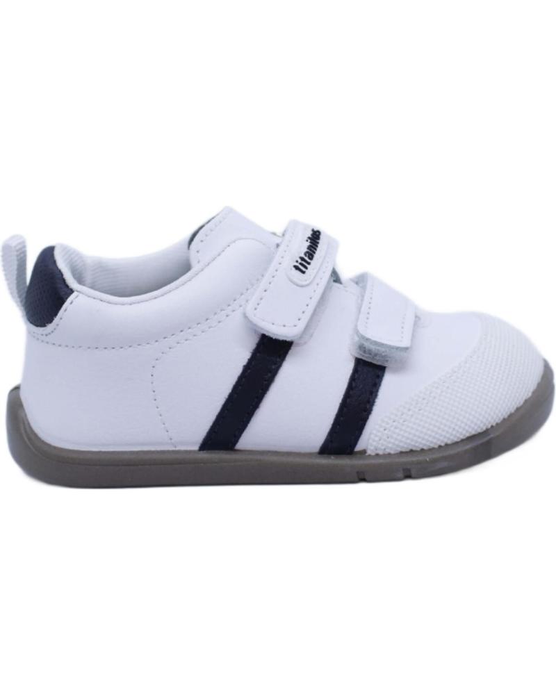 girl and boy Trainers TITANITOS ZAPATILLAS DE DEPORTE  BLANCO Y NEGRO
