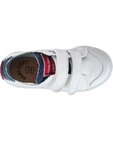 Sportif PABLOSKY  pour Fille et Garçon ZAPATILLAS PARA NINOS EN COLOR  BLANCO
