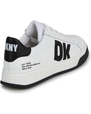 Deportivas DKNY  de Mujer y Niño ZAPATILLAS DEPORTIVAS BLANCAS DE PIEL UNISEX MODELO D6012410  MULTICOLOR