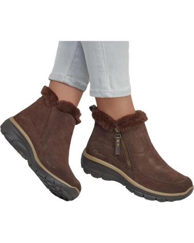 SKECHERS STIVALETTO EASY GOING COOL ZIP - MARRONE MARRON