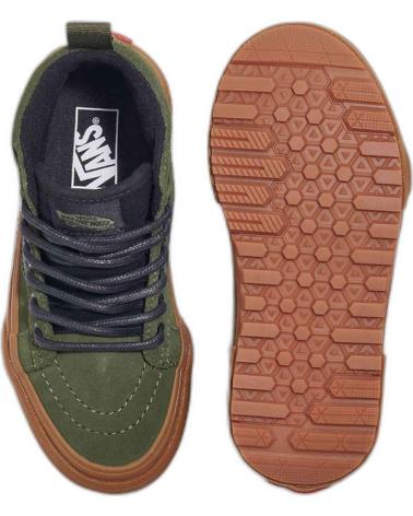 Schuhe für Mädchen und Junge VANS OFF THE WALL ZAPATILLAS VANS MTE SK8-HI PARA NINOS UNISEX EN COLOR VERDE VERDE