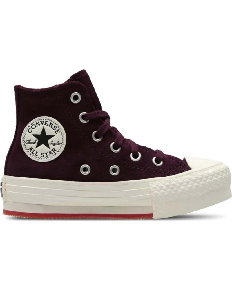 Sportivo CONVERSE  per Bambina e Bambino ZAPATILLAS CHUCK TAYLOR ALL STAR EVA LIFT PLATFORM SUEDE PAR  MORADO