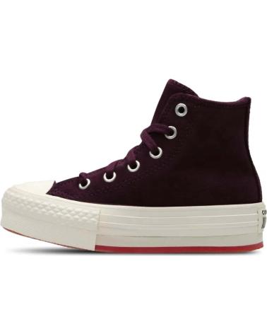 Sportivo CONVERSE  per Bambina e Bambino ZAPATILLAS CHUCK TAYLOR ALL STAR EVA LIFT PLATFORM SUEDE PAR  MORADO