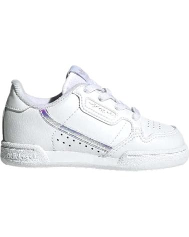 Deportivas ADIDAS  de Niña y Niño ZAPATILLAS CONTINENTAL 80 EL I PARA NINOS UNISEX EN COLOR BL  BLANCO