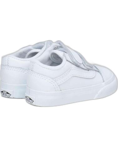 Deportivas VANS OFF THE WALL  de Niña y Niño ZAPATILLAS VANS OLD SKOOL V PARA NINOS UNISEX EN COLOR BLANC  BLANCO