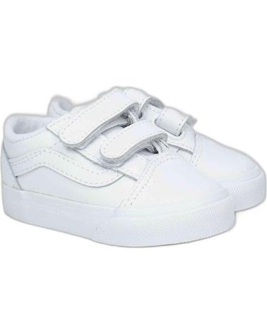 Deportivas VANS OFF THE WALL  de Niña y Niño ZAPATILLAS VANS OLD SKOOL V PARA NINOS UNISEX EN COLOR BLANC  BLANCO