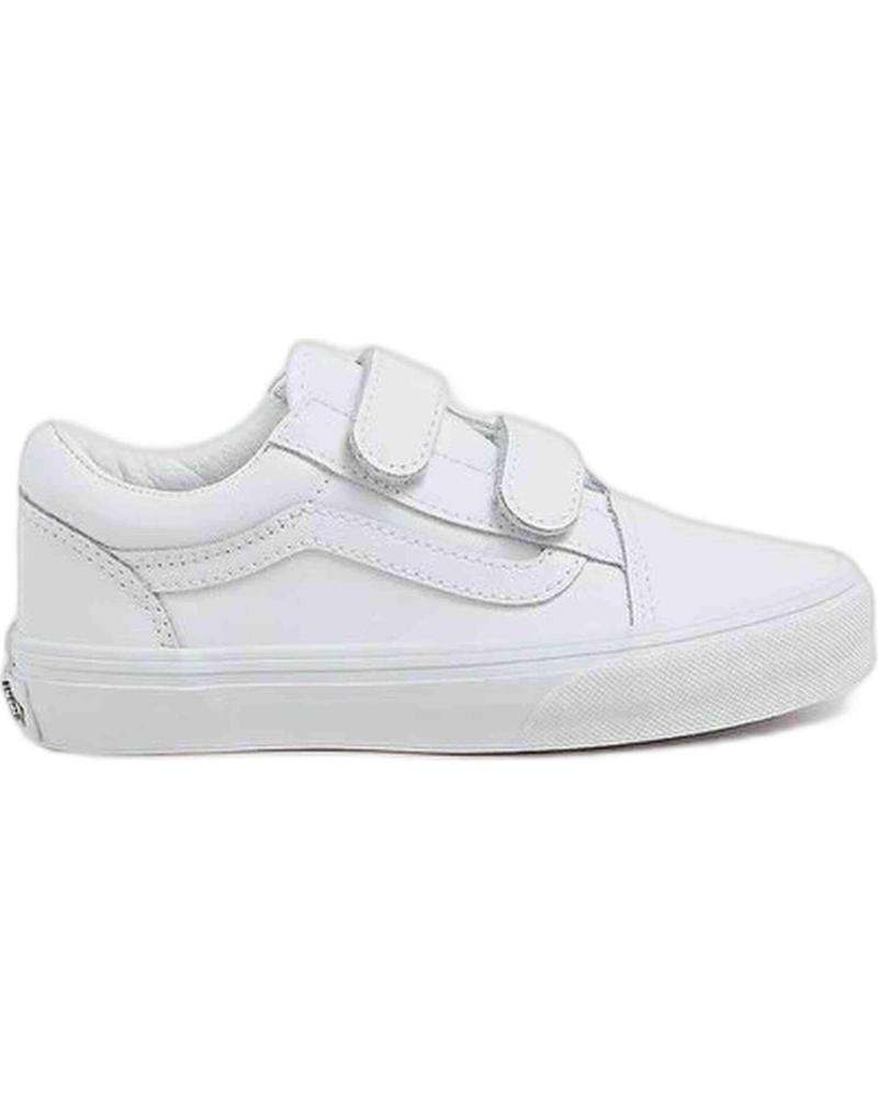 Deportivas VANS OFF THE WALL  de Niña y Niño ZAPATILLAS VANS OLD SKOOL V PARA NINOS UNISEX EN COLOR BLANC  BLANCO