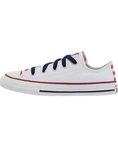 Sneaker für Mädchen und Junge CONVERSE ZAPATILLAS CTAS OX PARA NINOS UNISEX EN COLOR BLANCO