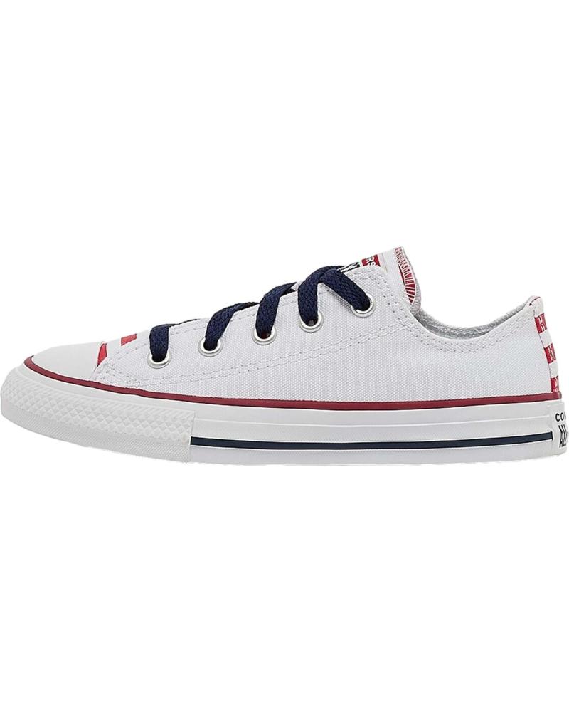 Sneaker für Mädchen und Junge CONVERSE ZAPATILLAS CTAS OX PARA NINOS UNISEX EN COLOR BLANCO