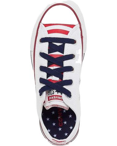 Sneaker für Mädchen und Junge CONVERSE ZAPATILLAS CTAS OX PARA NINOS UNISEX EN COLOR BLANCO