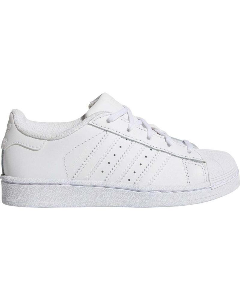 Deportivas ADIDAS  de Niña y Niño ZAPATILLAS SUPERSTAR PARA NINOS UNISEX EN COLOR  BLANCO