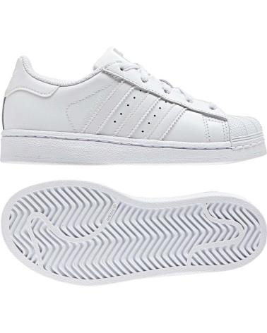 Deportivas ADIDAS  de Niña y Niño ZAPATILLAS SUPERSTAR PARA NINOS UNISEX EN COLOR  BLANCO