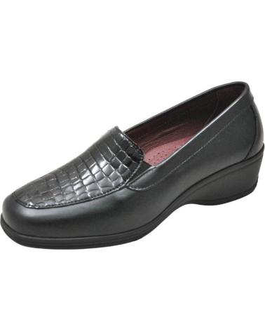 Schuhe LUMEL  für Damen - MOCASIN CON ELASTICOS EN EL EMPEINE MUY ANCHO PLA  NEGRO