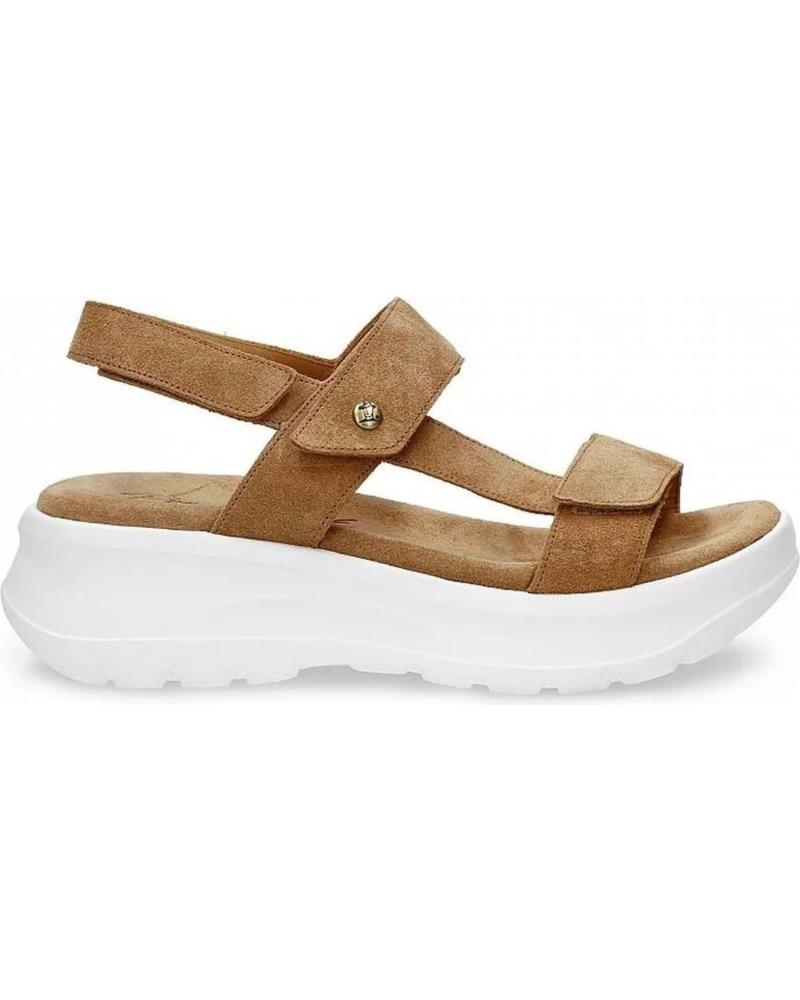 Sandalias De Mujer PANAMA JACK NOOR B5  VELOUR CUERO - BARK