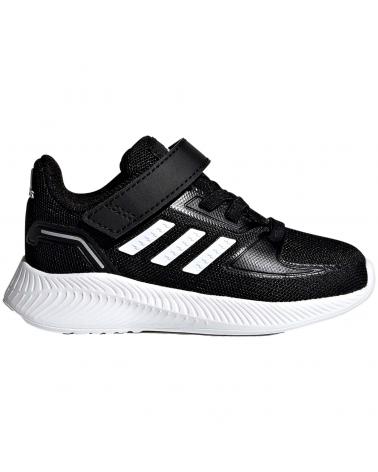 SCARPE DA GINNASTICA ADIDAS NERE CON STRAPPO PER NEONATI NEGRO