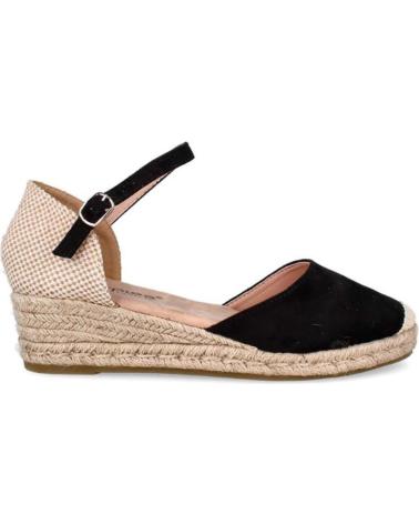 Woman Sandals AMARPIES VALENCIANA CON CUNA DE ESPARTO PARA MUJER ACX26481  NEGRO