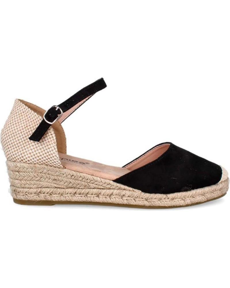 Woman Sandals AMARPIES VALENCIANA CON CUNA DE ESPARTO PARA MUJER ACX26481  NEGRO