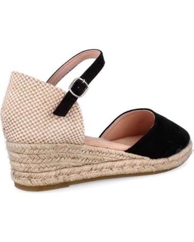 Woman Sandals AMARPIES VALENCIANA CON CUNA DE ESPARTO PARA MUJER ACX26481  NEGRO