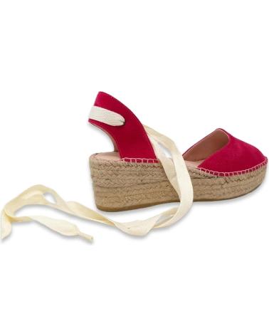Sandalias MACARENA  de Mujer ALPARGATA PARA MUJER EN COLOR  ROJO