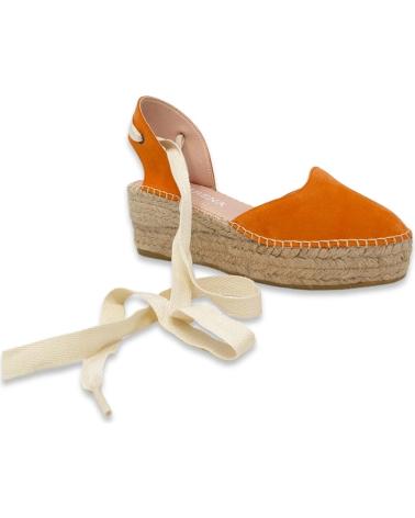 Sportif MACARENA  pour Femme ALPARGATA PARA MUJER EN COLOR  NARANJA