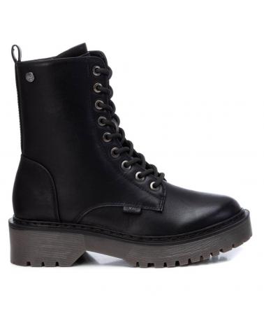 XTI 043215 C BLACK LACE-UP MILITARY STYLE ANKLE BOOTS NEGRO