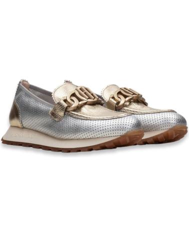 Woman Mocasines HISPANITAS MCOASIN SPORT ADORNO  SILVER-ANTICO