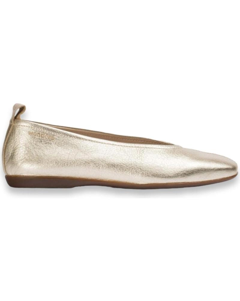 Woman Flat shoes WONDERS PEPA A-8661 PLATINO  ORO