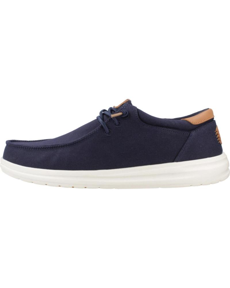 Nauticos per Uomo HEY DUDE MOCASINES HOMBRE MODELO PAUL CANVAS COLOR AZUL NAVY