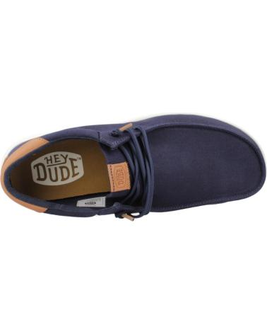 Nauticos per Uomo HEY DUDE MOCASINES HOMBRE MODELO PAUL CANVAS COLOR AZUL NAVY