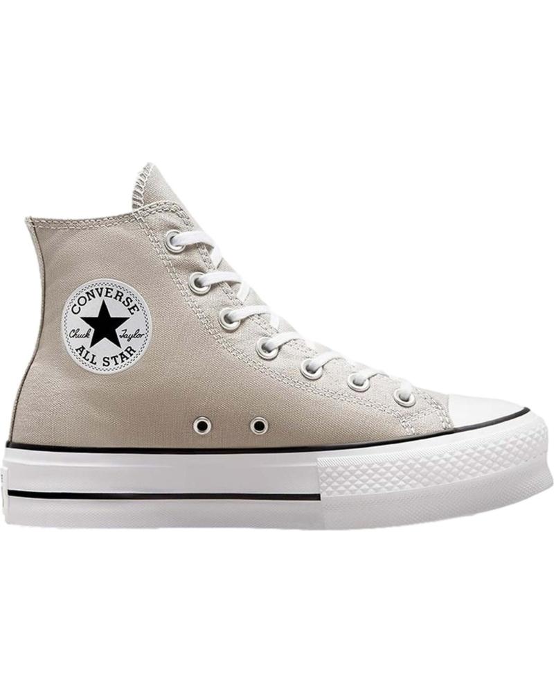 Sapatilhas CONVERSE  de Mulher ZAPATILLAS CHUCK TAYLOR ALL STAR LIFT PLATFORM SEA  BEIG