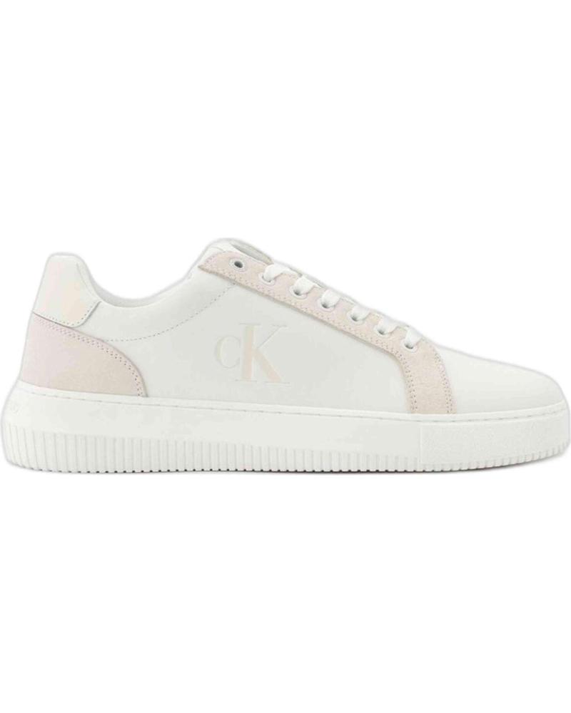 Zapatillas deporte CALVIN KLEIN  de Hombre DEPORTIVA CASUAL PARA HOMBRE YM01123 COLOR BLA  BLANCO