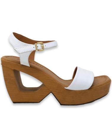 Sandales pour Femme WEEKEND BY PEDRO MIRALLES SANDALIA DE PIEL CON CUNA Y PLATAFORMA BLANCO