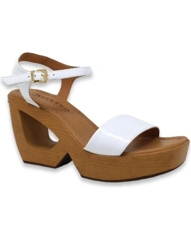 Sandales pour Femme WEEKEND BY PEDRO MIRALLES SANDALIA DE PIEL CON CUNA Y PLATAFORMA BLANCO
