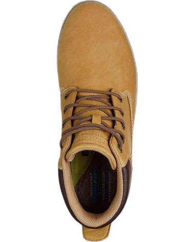 Botines de Hombre SKECHERS BOTAS GARLAN-DENO WATERPROOF MOSTAZA