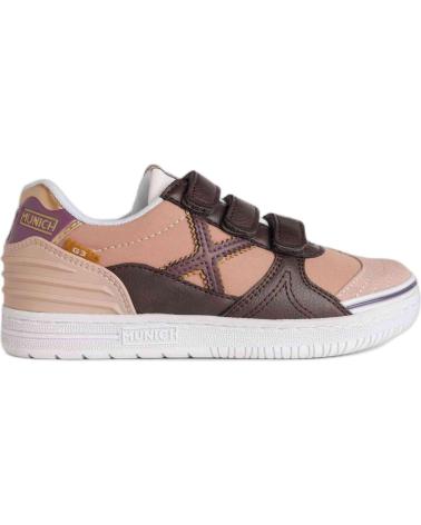Deportivas MUNICH  de Niña ZAPATILLAS G-3 KID VCO PATCH 318 BURDE 1514318  ROSA