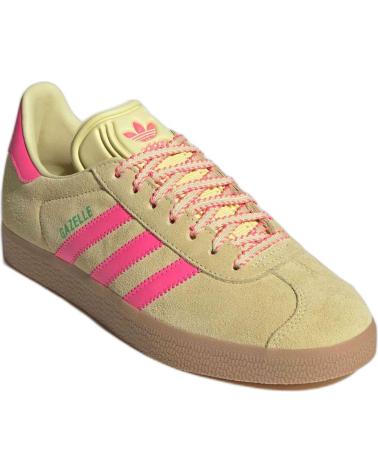 Deportivas de Mujer ADIDAS MODELO GAZELLE W PARA MUJER COL AMARILLO