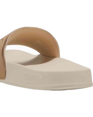 CHANCLAS PUMA LEADCAT 2.0 AQUA METALLICS BEIGE DORADO (401707 02) BLANCO