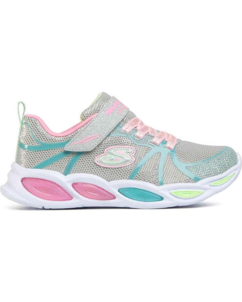 Deportivas SKECHERS  de Niña ZAPATILLAS SHIMMER BEAMS SPORTY GLOW GRIS 302042L-GYMT  VARIOS COLORES