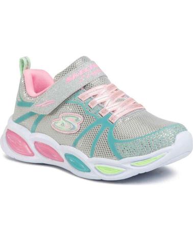 Deportivas SKECHERS  de Niña ZAPATILLAS SHIMMER BEAMS SPORTY GLOW GRIS 302042L-GYMT  VARIOS COLORES