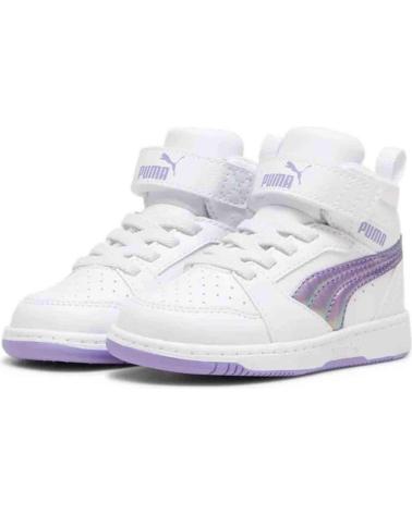 Esportes  de Mulher e Menina e Menino PUMA ZAPATILLAS REBOUND V6 MID PARA NINOS UNISEX EN COLOR BLANCO