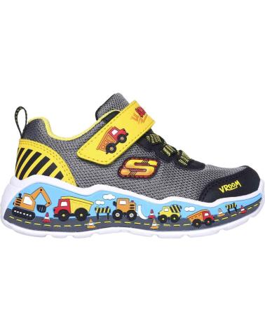 Deportivas SKECHERS  de Niña y Niño ZAPATILLAS PARA NINOS UNISEX EN COLOR  GRIS