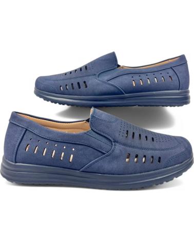 Zapatos TIMBOS  de Hombre MOCASIN PICADO DE HOMBRE MARINO 131234  AZUL