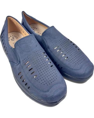 Zapatos TIMBOS  de Hombre MOCASIN PICADO DE HOMBRE MARINO 131234  AZUL