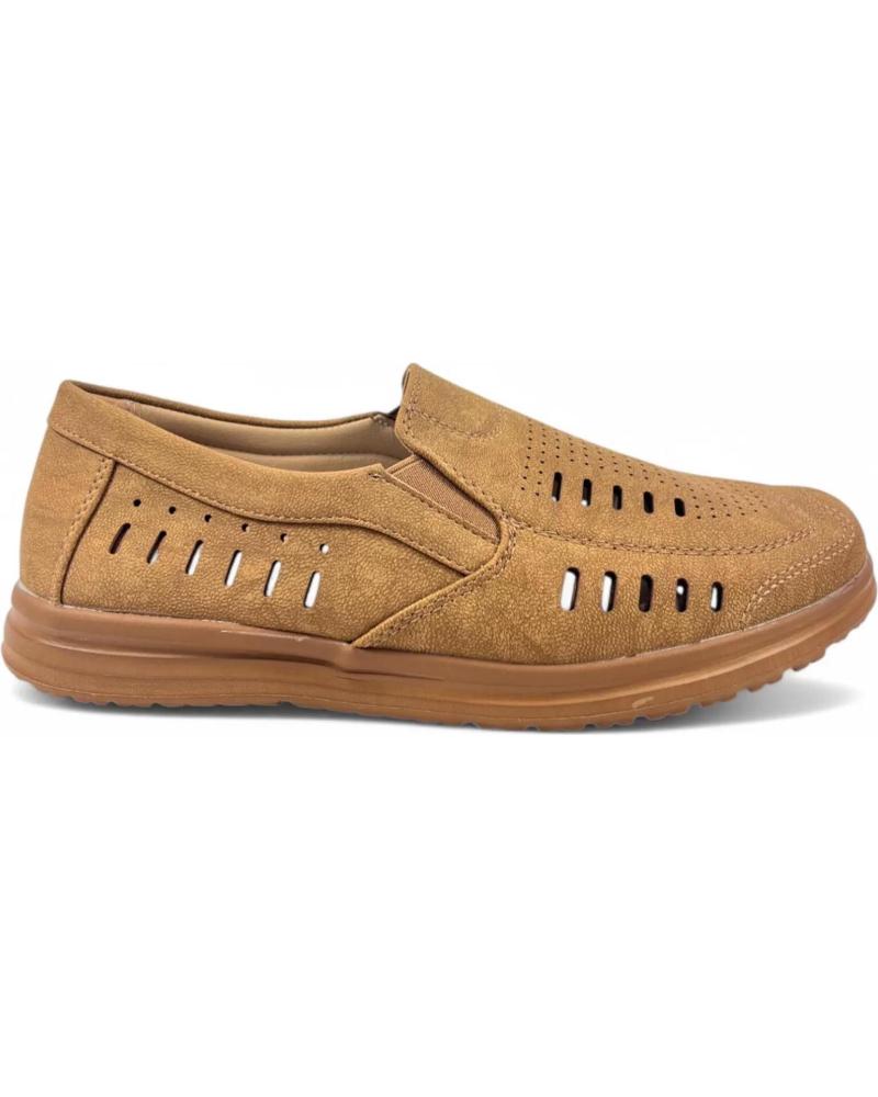 Zapatos TIMBOS  de Hombre MOCASIN PICADO DE HOMBRE CAMEL 131232  MARRóN